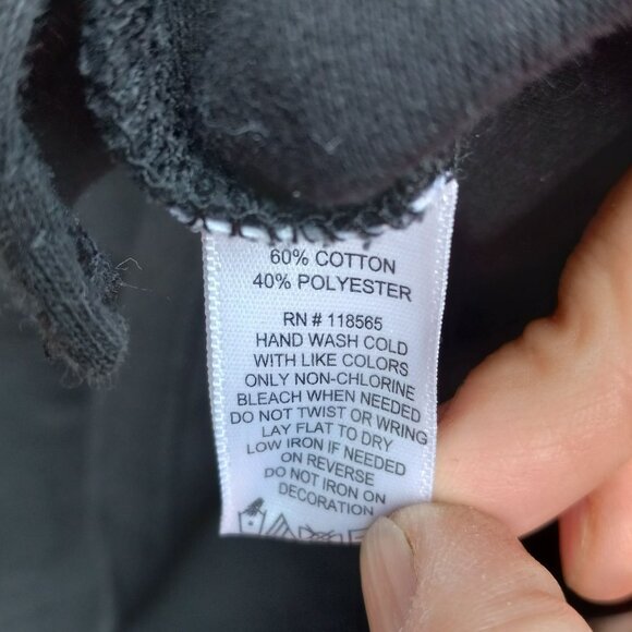 Quacker Factory Size LG Key Hole Rhinestone Swirls Gray Tunic T-Shirt Blouse - Picture 6 of 6